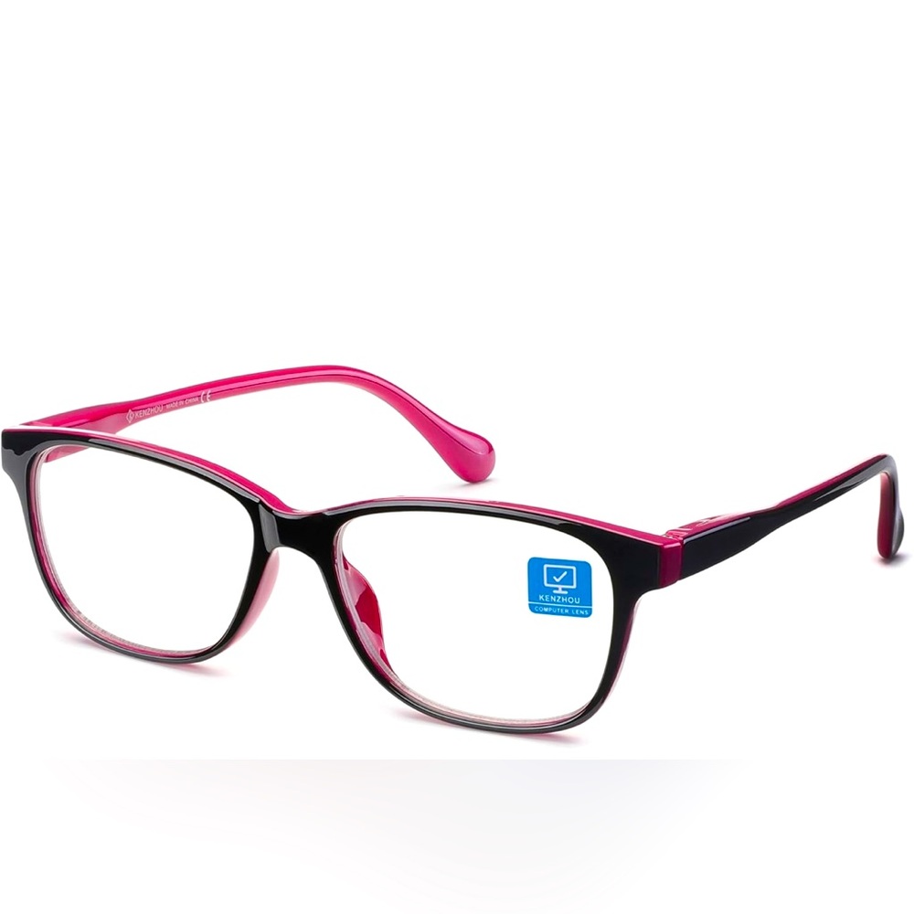 KENZHOU Blue Light Blocking Computer Glasses Anti Eye Eyestrain- Tortoise brown
